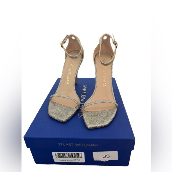 NIB Stuart Weitzman Women’s Nudistcurve 100 Ankle Strap Sandals in size 10 - Picture 5 of 11